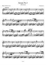 Sonata No.3 First movement (in a moll)